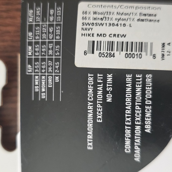 Smartwool Blue Hike Socks - Picture 4 of 7